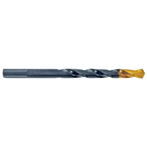 Foret métaux taillé meulé HSS Steam TiN Pointe en croix Queue à 3 méplats 9x125MM - TIVOLY - 11453120900