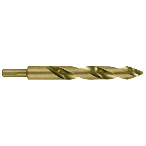 Foret métaux TSP HSS Cobalt taillé meulé - Queue réduite - Affûtage étagé - Ø 14 x 169 mm - TIVOLY - 11457241400
