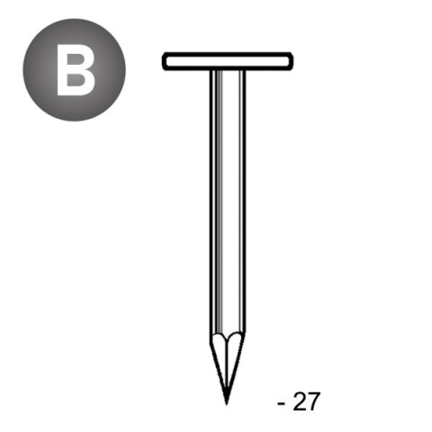 Pointes TEL lisse brut 2,5 x 27 - 5 kg - TL250271
