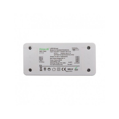 Transformateur led 27-42 volt 420ma dimmable 0-10v