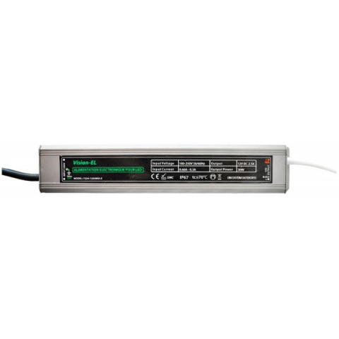 Transformateur 12 volt - 220 volt 30 watt Etanche