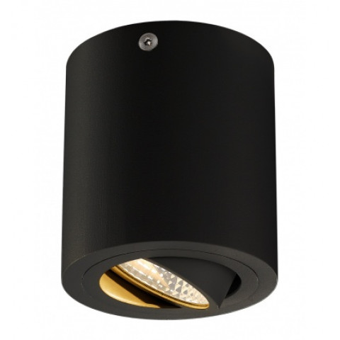 Triledo rond cl plafonnier, noir mat, led, 6,2w, 38°, 3000k