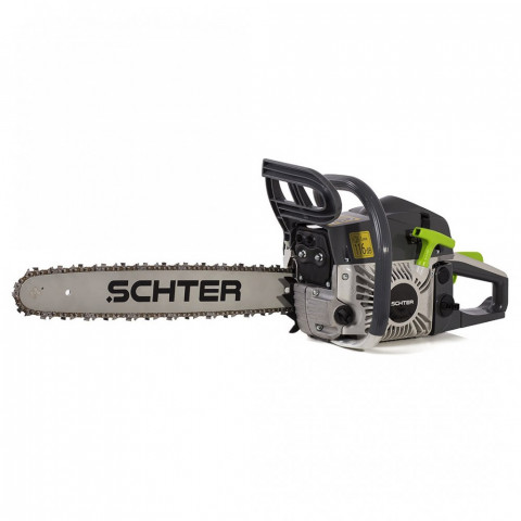 Tronçonneuse thermique à chaîne 52cc schter guide 46 cm       gris