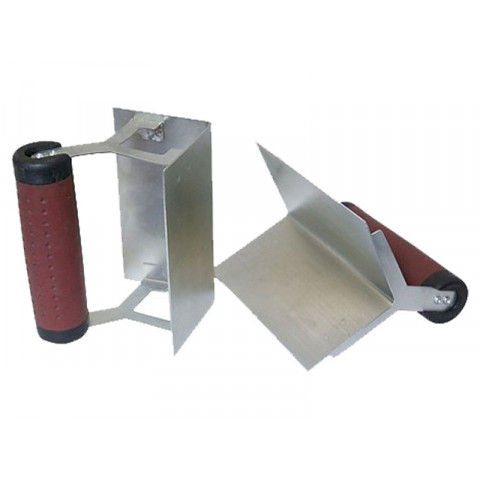 Lot de 2 truelles d'angle poignée caoutchoutée 120 mm SILVERLINE 589705