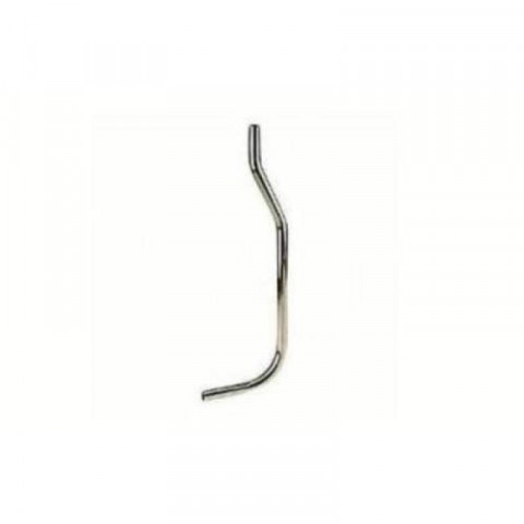 Tube de chasse apparent chromé 80 cm 30x32 pour jonction entre réservoir la trombe et cuvette wc