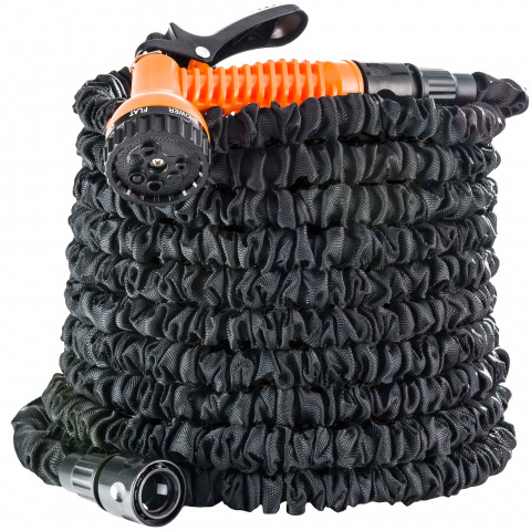 Tuyau 22.50m extensible noir + pistolet