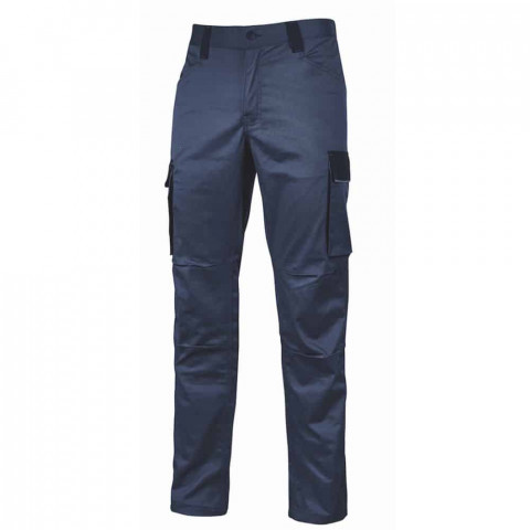 Pantalon de travail crazy stretch et slim - hy141 - Bleu-foncé - Taille au choix
