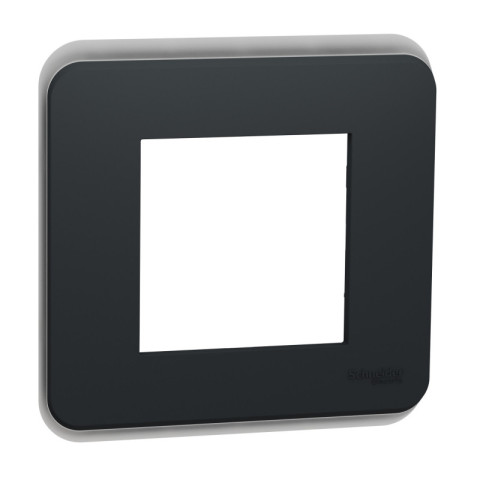 Unica pro - plaque de finition - anthracite - 1 poste (nu400254)