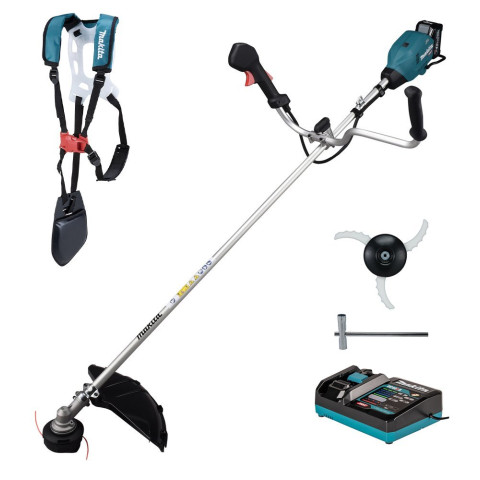 Débroussailleuse XGT - MAKITA - avec batterie 4.0Ah 40V Max - chargeur - accessoires - UR006GM102