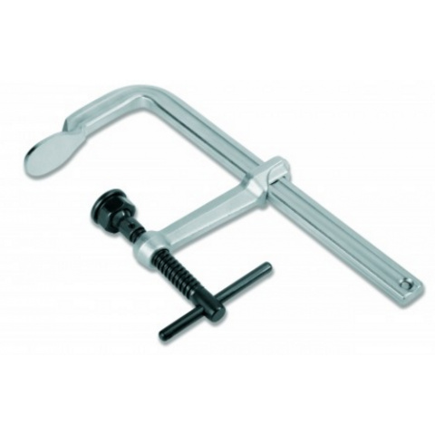 Serre joint en acier forgé URKO - serrage 500 mm - saillie 140 mm - rail 30x15 mm - SGS30      
