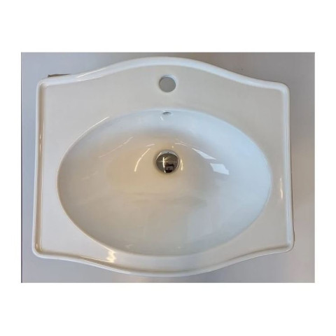 Vasque encastrable vitrifiée Louxor blanc Sarreguemines