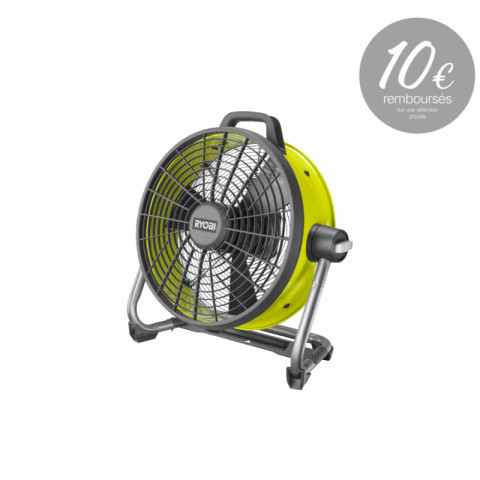 Ventilateur brasseur d'air ryobi 18v oneplus - sans batterie ni chargeur - r18f5-0