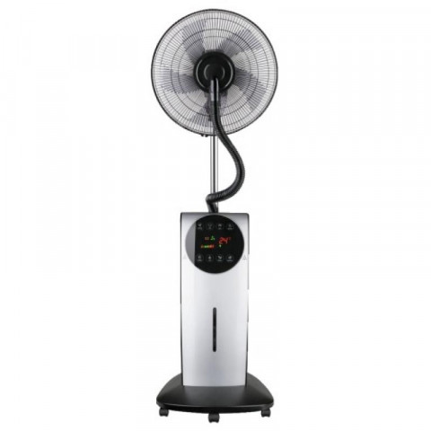 Ventilateur brumisateur sur pied 3 vitesses vb 02 gris noir