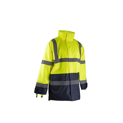 Veste haute visibilité imperméable - LMA - 2199-Jaune fluo / Marine-S