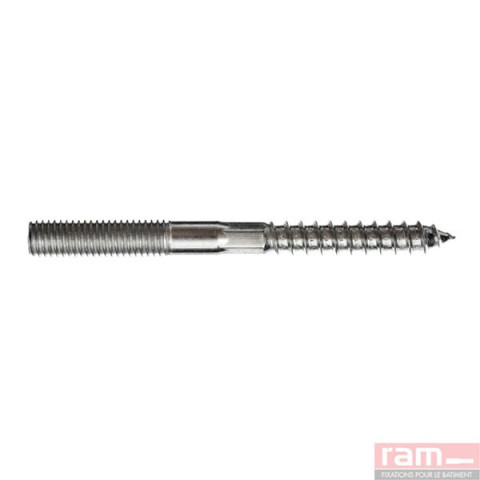 Boite de 100 vis à deux filets 10x120 - 94160