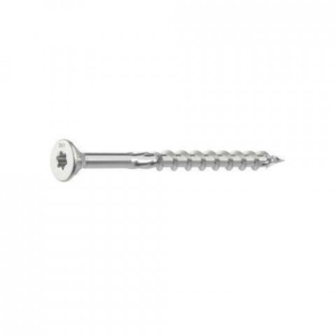 Vis HECO Topix - Tête fraisante torx - Filetage total - Ø6x45 - Zingué argent - Boite de 200 - 34542