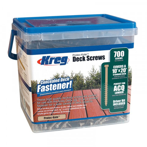 Vis Protec-Kote™ pour trous borgnes, tête cylindrique, pas gros - 700 vis, N° 8 x 2"