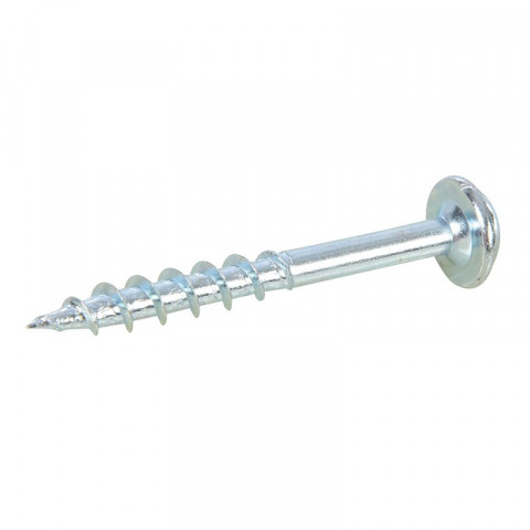 Vis zinc pour trous borgnes, tête à rondelle, pas gros - 250 vis, N° 8 x 1-1/2"