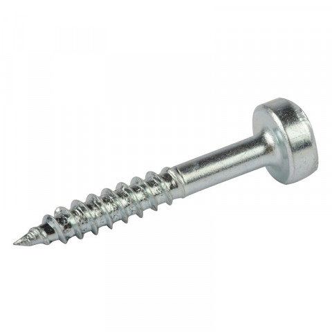 Vis zinc pour trous borgnes, tête cylindrique, pas fin - 100 vis, N° 6 x 3/4"