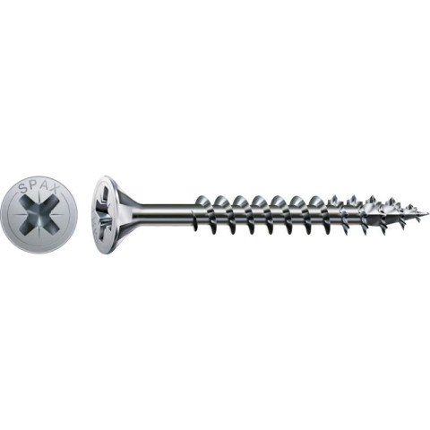 Vis universelle WIROX PZ 5x80 mm - SPAX - Bte 100 - 1081010500803