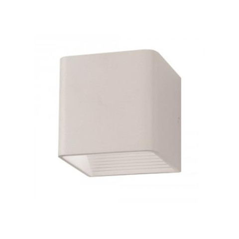 Applique du jardin LED 5W Corps Aluminium Carré IP20 Mod. VT-758 - Blanc Neutre 4000K - Blanc