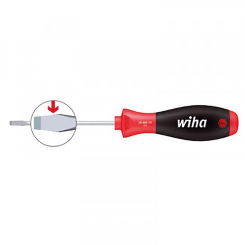 Wiha - Tournevis D'Atelier Softfinish - Tête À Fente 6.5 X 100 Mm