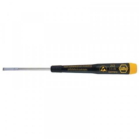 Wiha - Tournevis De Précision Esd - Tête À Fente 3.5 X 60Mm