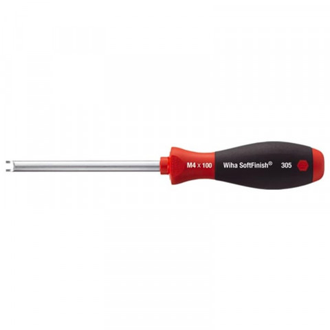 Wiha - Tournevis Pour Écrous À Fente Softfinish - Lame Ronde - M2.3 X 90