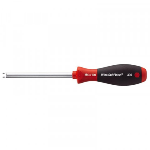 Wiha - Tournevis Pour Écrous À Fente Softfinish - Lame Ronde - M6 X 125