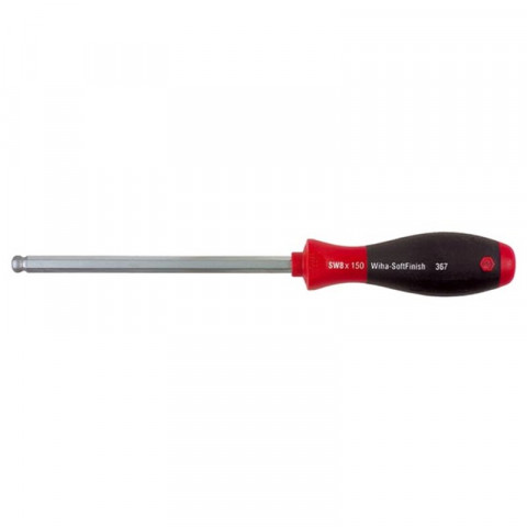 Wiha - Tournevis Six Pans À Tête Sphérique Softfinish® - 12 X 150Mm