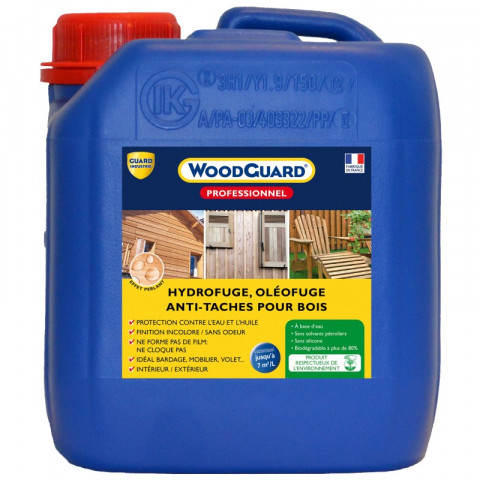 Imperméabilisant bois anti tache - woodguard pro 2l