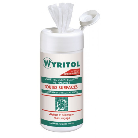 Lingettes désinfectantes surfaces - Wyritol - 56151001