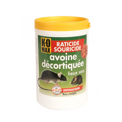 Raticide KOMAX Avoine décortiquée - 400 gr - XA400