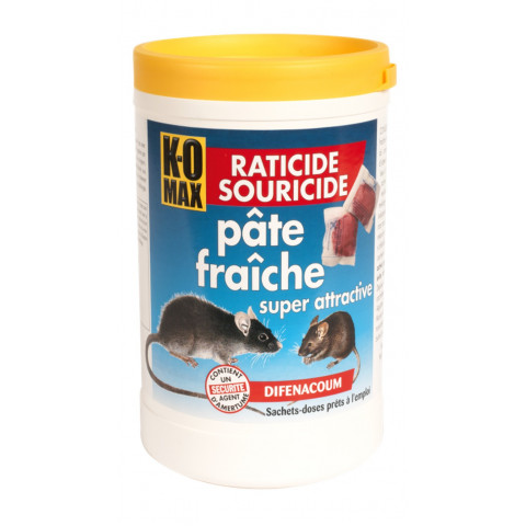 Raticide KOMAX pâte fraiche  - 400 gr - XP400