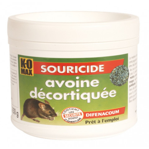 Souricide KOMAX Avoine décortiquée - 50 gr - XA50