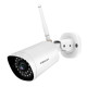 Lot de 2 caméras ip wi-fi extérieure 1080p - fi9902p blanche foscam 