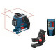 Laser 2 croix 360° livré en coffret L-BOXX GLL 2-80 + Support BM 1 Plus + Détecteur LR 2 BOSCH 0601063203 
