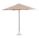 Grand parasol de jardin hexagonal diamètre 270 cm - Couleur au choix Crème