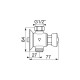 Robinet urinoir presto 12 fixation murale 
