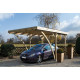 Carport pour voiture autoclave milano uno 