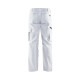 Pantalon peintre Blanc/Gris-Foncé 10911210 - Taille au choix 