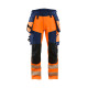 Pantalon stretch 4D Haute-Visibilité avec poches flottantes détachables 11221648 - Couleur et taille au choix Orange fluo-marine