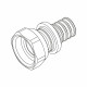Raccord droit E.P. SDR 11 LX REHAU 16-1/2' F - 11690901001 