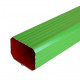 Dauphin aluminium 60 x 80 mm rectangulaire épaisseur 1,5 mm - coloris et longueur au choix Vert-Mousse