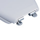 Abattant wc serie relax ensemble en thermodur charnières ajustables en alliage daluminium 375 x 440 x 40 mm 