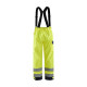 Pantalon de pluie à bretelles Haute-Visibilité retardant flamme niveau 2 Jaune-Fluo/Marine 13132022 - Taille au choix 