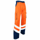 Pantalon bicolore haute visibilité lma balise - Coloris et taille au choix Orange-Bleu