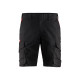 Short Industrie stretch 2D 14461832 - Couleur et taille au choix Noir-Rouge