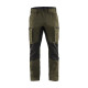 Pantalon maintenance polycoton stretch 14591845 - Couleur et taille au choix Vert kaki-Noir