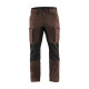 Pantalon maintenance polycoton stretch 14591845 - Couleur et taille au choix Marron-Noir